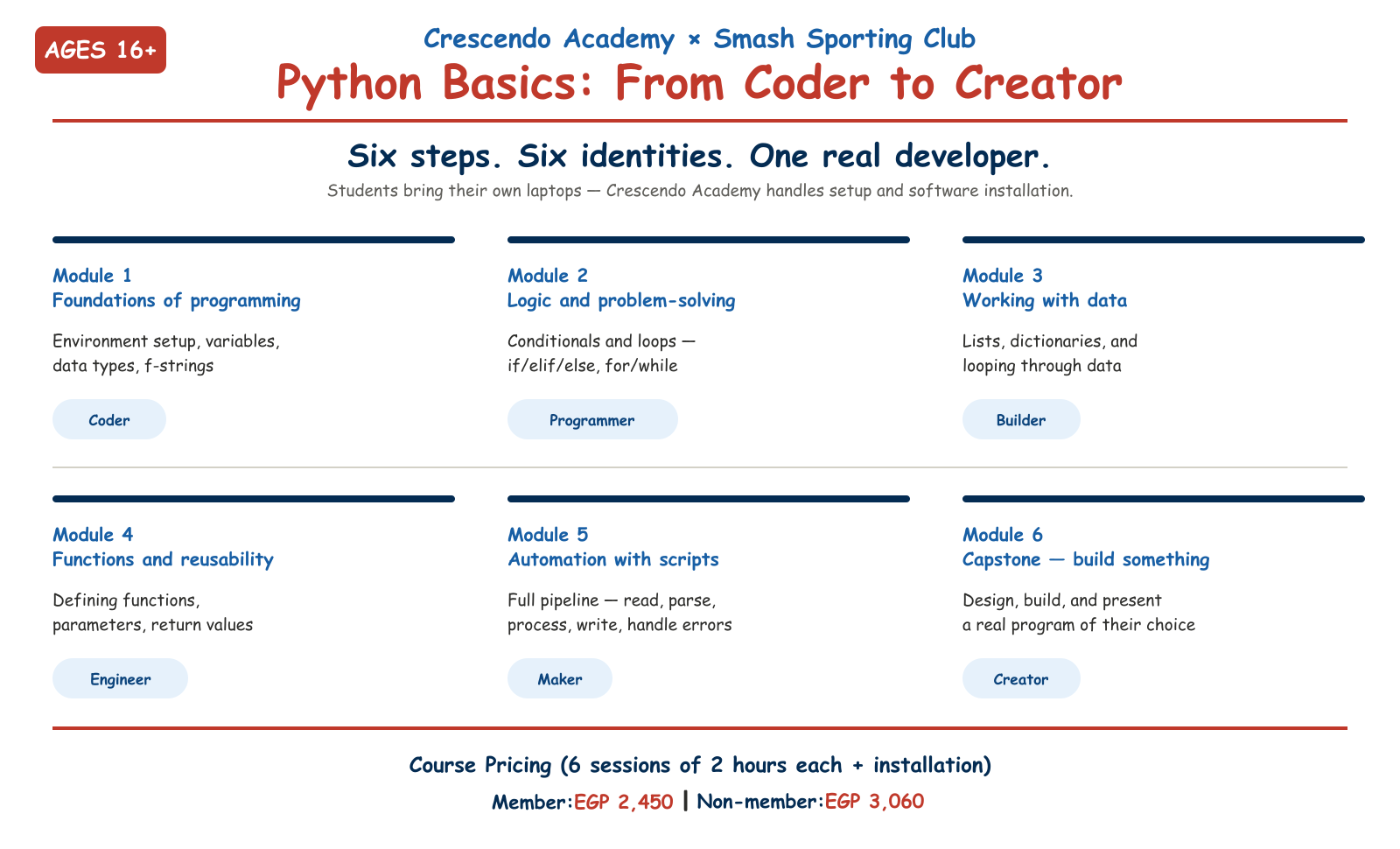 Python Basics: From Coder to Creator