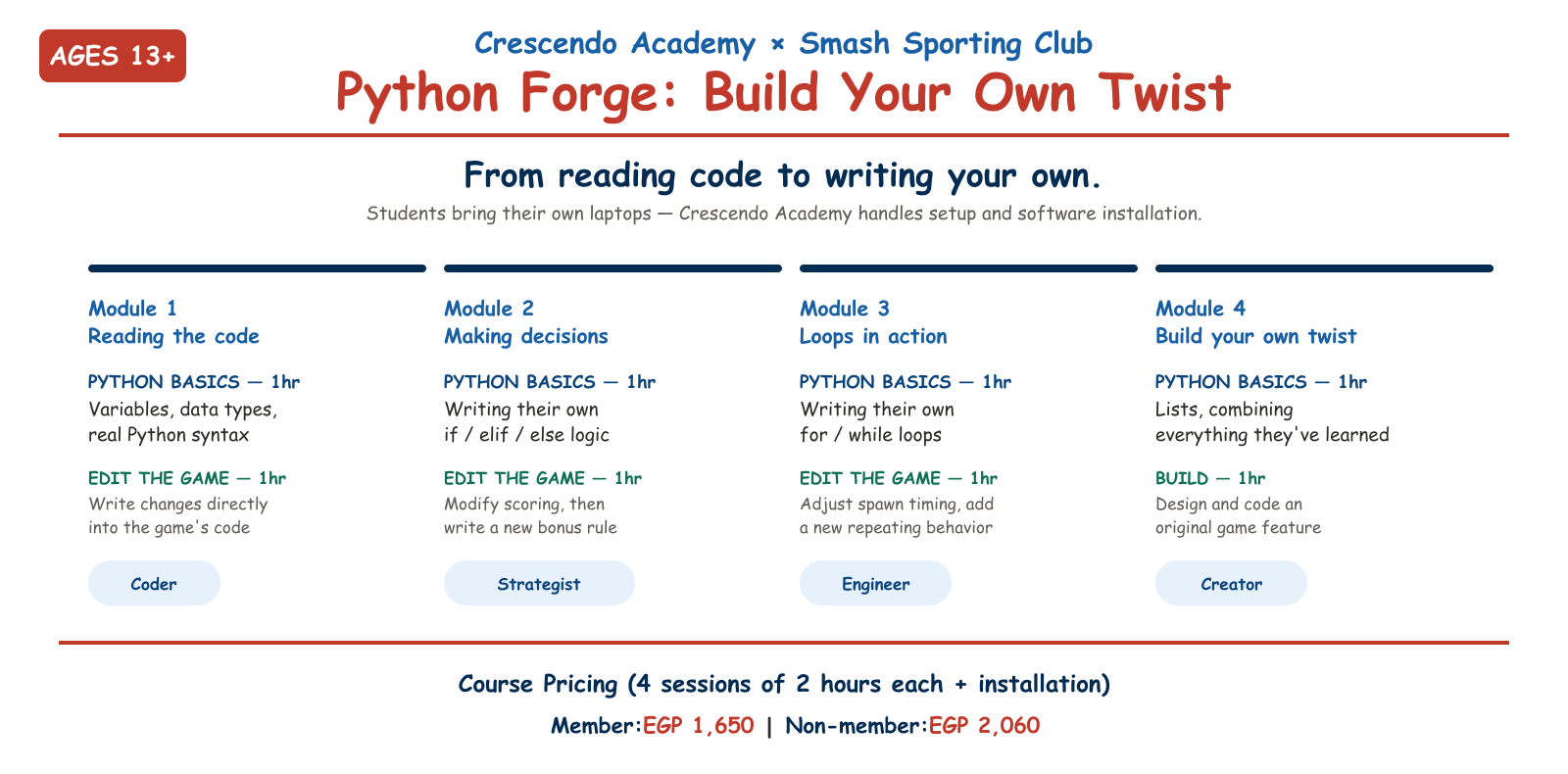 Python Forge: Build Your Own Twist